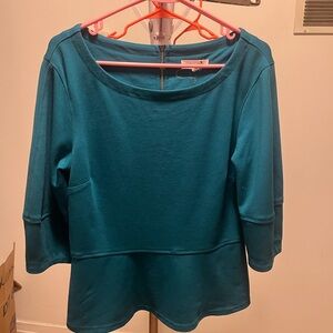Anthropologie Reath and Wren Teal Women's Top size medium